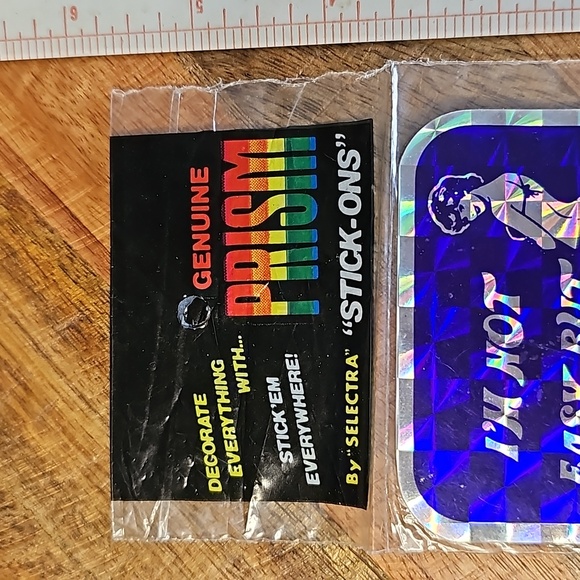 Vintage Prism Sticker I'm Not Easy But We Can Discuss It with Girl - Picture 3 of 5